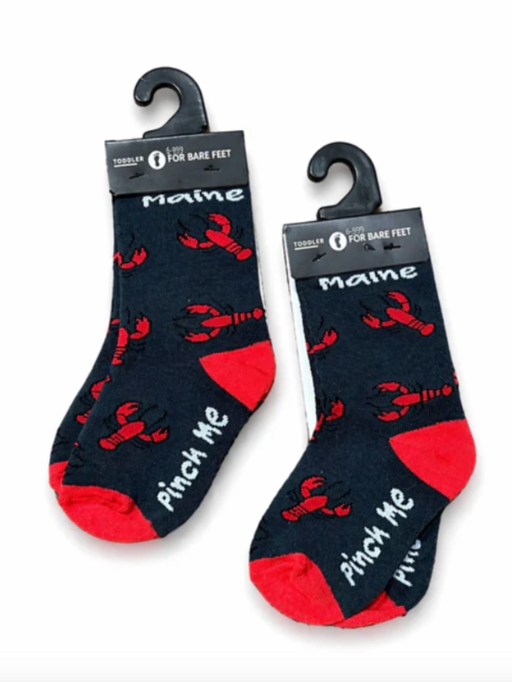 For Bare Feet Kids Lobster Socks 2 Sets (Size: Toddler) NWT